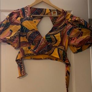 Farm Rio colorful crop top